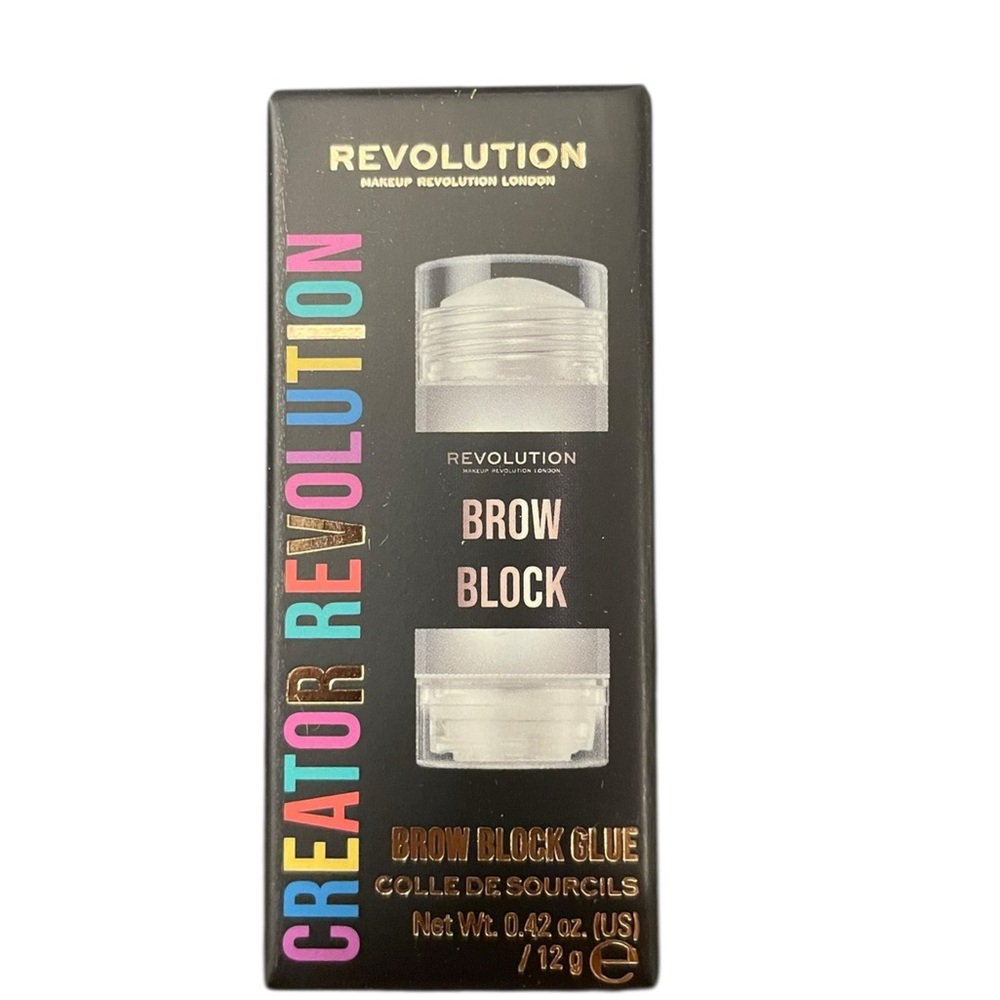 Makeup Revolution Beauty Brow Block Glue New In Box Glue Clear Strong Hold New